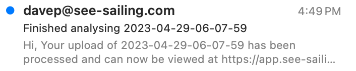 Upload email